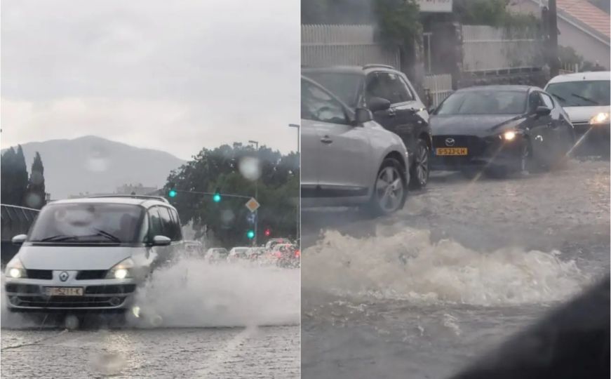 Haos u Hrvatskoj: Rijeka i okolica pod vodom, automobili se jedva kreću, jaka kiša ne staje