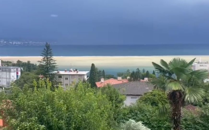 Lovran: More u Hrvatskoj promijenilo boju nakon oluje