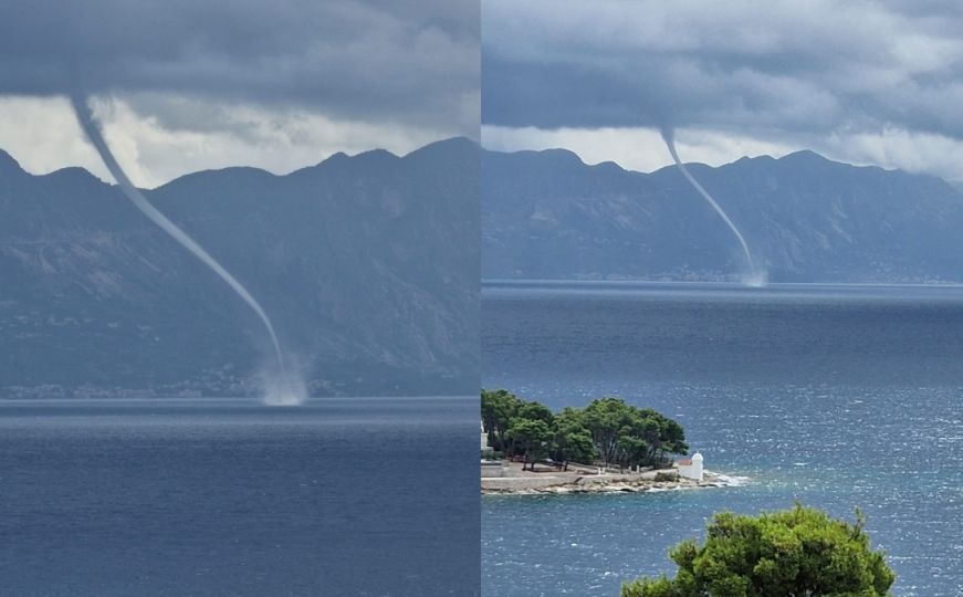 Nevrijeme donijelo u Dalmaciju i 'jadranski tornado', pijavica prijetila Makarskoj!
