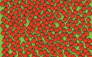 Mozgalica za najupornije: Možete li pronaći tri jabuke među paradajzima?