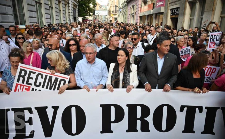 Sarajevo se diglo na noge za Nizamu: Šutnja je odobravanje, Stop femicidu...