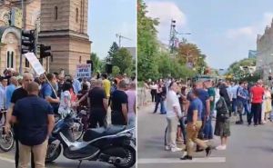 SNSD blokirao saobraćaj u centru Banja Luke: Razlog - poskupljenje parkinga