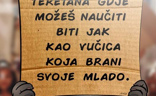 Midhat Kapetanović ilustracijom Vučka odao počast ubijenoj Nizami Hećimović