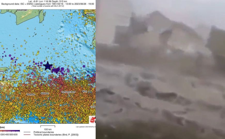 Apokaliptični snimci zemljotresa: Rušile se zgrade, ljudi bježali u panici