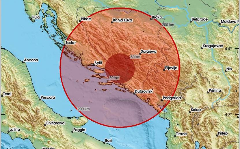 Zemljotres potresao Bosnu i Hercegovinu