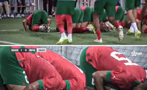 Vrlo emotivna utakmica: Marokanci padom na sedždu posvetili gol stradalima u zemljotresu