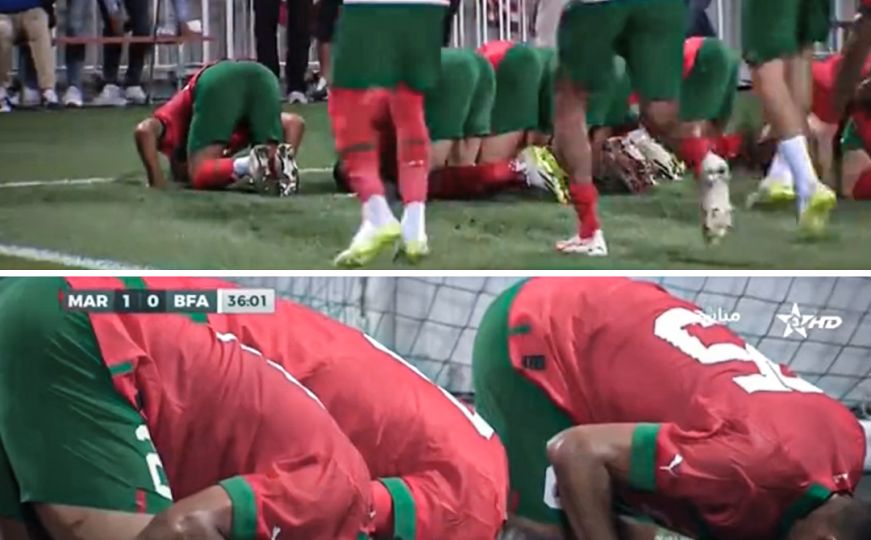 Vrlo emotivna utakmica: Marokanci padom na sedždu posvetili gol stradalima u zemljotresu