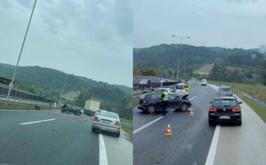 Nesreća na autoputu kod Sarajeva: Jedna osoba povrijeđena, saobraćaj usporen