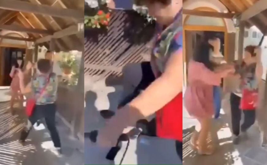 Video iz Krajine: Žena zatekla muža s ljubavnicom u restoranu i istukla ih pendrekom?