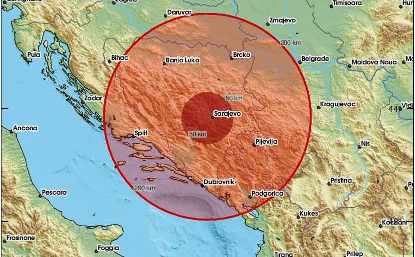 Zemljotres u Bosni i Hercegovini!