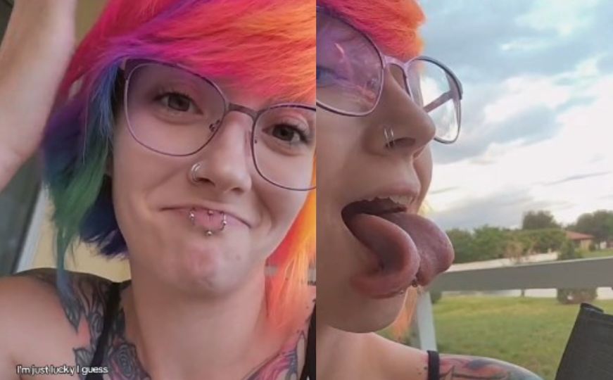 Djevojka iznenadila ljude na društvenim mrežama: Pokazala kako jede razdvojenim jezikom