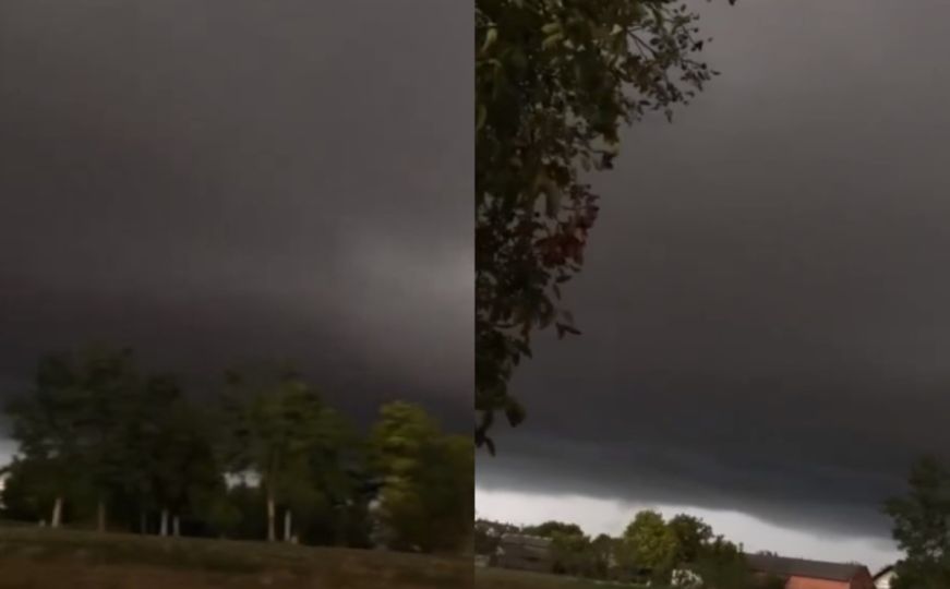 Snažno nevrijeme zahvatilo i Srbiju: Objavljen zastrašujući snimak oblaka koji je donio oluju