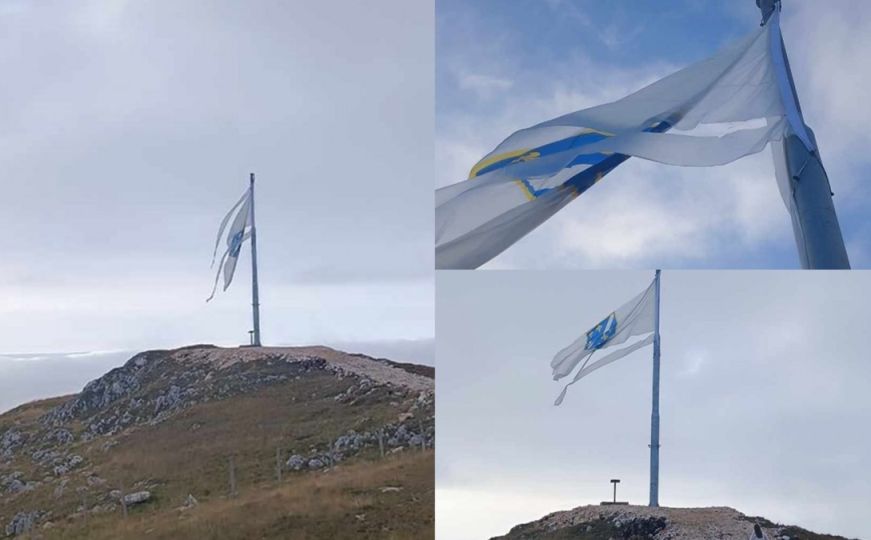 Vlašić: Uništena najveća zastava Bosne i Hercegovine s ljiljanima