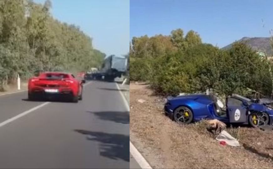 Stravična nesreća: Izgorjeli vozači u Ferrariju nakon što su pokušali prestići vozilo