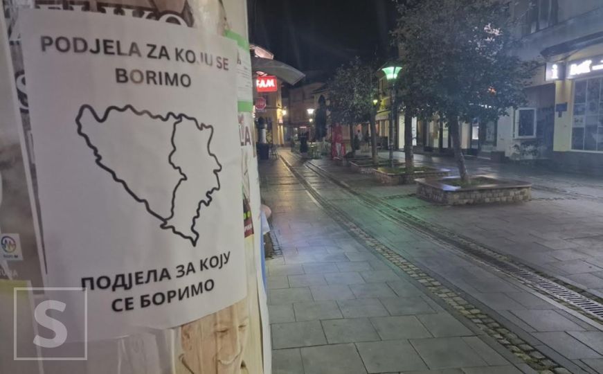 Sramotno: U nekoliko gradova osvanuli plakati podjele BiH