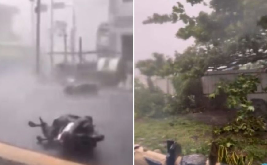 Snažan tajfun "Koinu" pogodio Tajvan, povrijeđeno 190 osoba