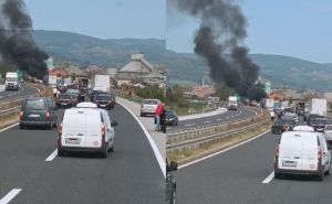Oprez, vozači: Požar na autoputu A1 - saobraćaj obustavljen