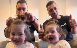 Snimak koji je oduševio društvene mreže: Otac napravio frizuru kćerki na urnebesan način