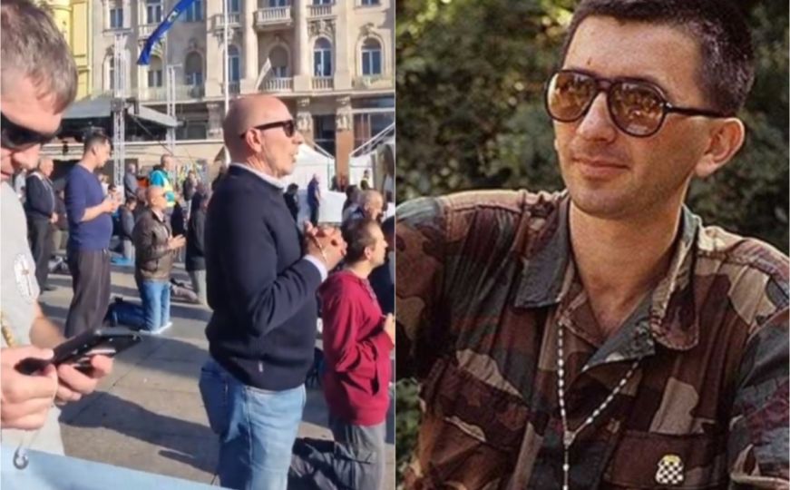 Osuđeni ratni zločinac Dario Kordić kleči na trgu u Zagrebu: Moli za predbračnu čistoću i čednost