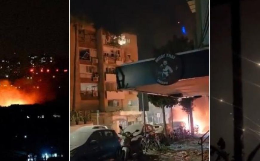 Jezivi noćni kadrovi iz Izraela: Eksplozije odjekuju Tel Avivom, grad gori, više od 200 mrtvih