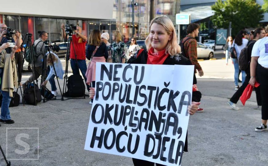 Počeo protest u Sarajevu: "Neću populistička okupljanja, hoću djela"