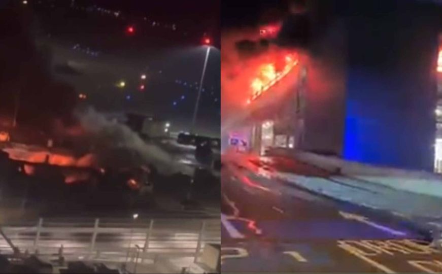 Pogledajte kako je izgledao veliki požar kod londonskog aerodroma: Vatra gutala sve pred sobom