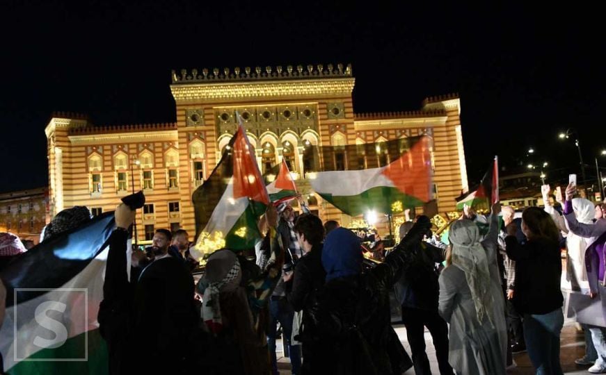 Najavljen skup podrške Palestini u Sarajevu: 'Pozivamo građane da ponesu zastave i transparente'