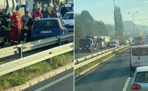 Teška saobraćajna nesreća kod Tuzle: Žestok sudar kamiona i automobila, ima povrijeđenih