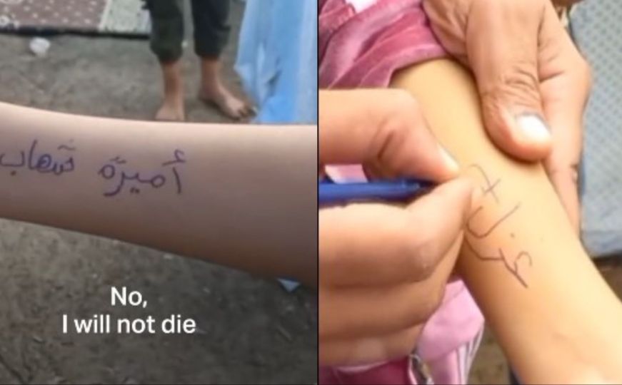 Srceparajuće scene u Gazi: Ispisuju imena na dječijim rukama kako bi ih mogli pronaći ako stradaju