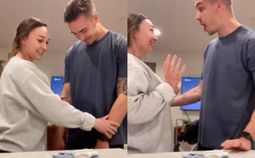 Viralan VIDEO usrećio sve: Pogledajte reakciju muškarca nakon što je saznao da će postati otac
