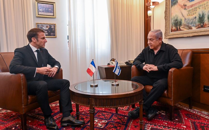 Francuski predsjednik Emmanuel Macron stigao u posjetu Izraelu