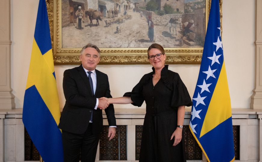 Željko Komšić primio ambasadore Švedske, Irana i Katara