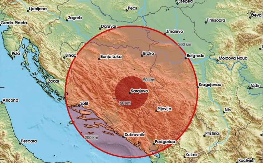 Zemljotres u Bosni i Hercegovini: "Zatreslo je strašno"