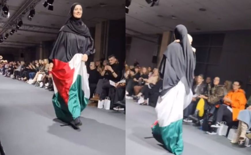 Novopazarka se na modnoj reviji pojavila u haljini sa bojama zastave Palestine: 'Ljudi su poludjeli'