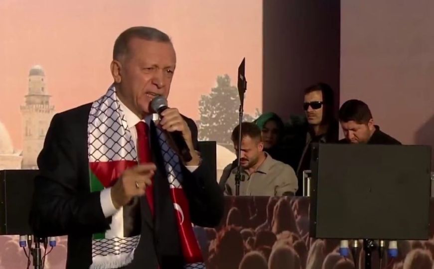 "Masakr u Gazi u potpunosti je djelo Zapada": Pročitajte detalje iz govora Erdogana u Istanbulu