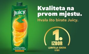 Juicy Narandža Nektar – prvi izbor potrošača u Bosni i Hercegovini