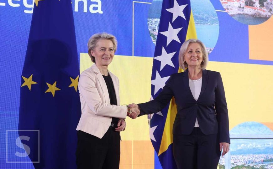 Ursula von der Leyen poslala jasnu poruku iz Sarajeva: "Budućnost Bosne i Hercegovine je u EU"