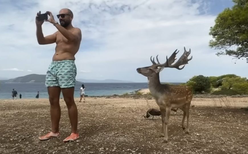 Čovjek htio snimiti selfie s jelenom, ovome se to nije ni najmanje svidjelo, pa ga je - napao!