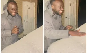Peter iz Ugande prvi put vidio je snijeg: Njegova reakcija postala je viralni hit