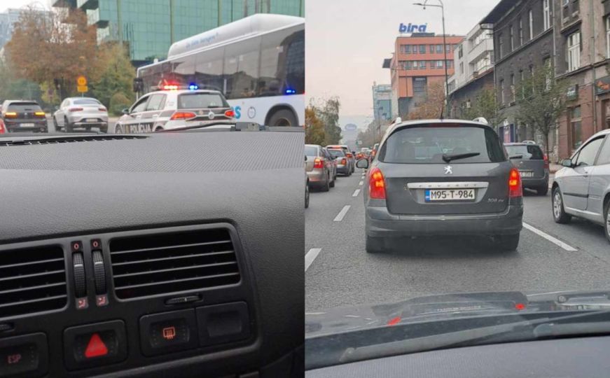 Saobraćajna nesreća u Sarajevu: Velike gužve na ovom dijelu ceste