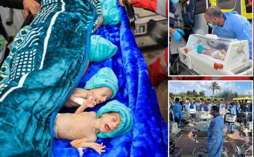 Uživo: Prijevremeno rođene bebe prebačene u Egipat, tri ostale u bolnici u Gazi