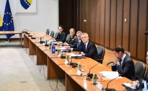 Prvi kadrovi: Jens Stoltenberg na sastanku s delegacijom Vijeća ministara BiH