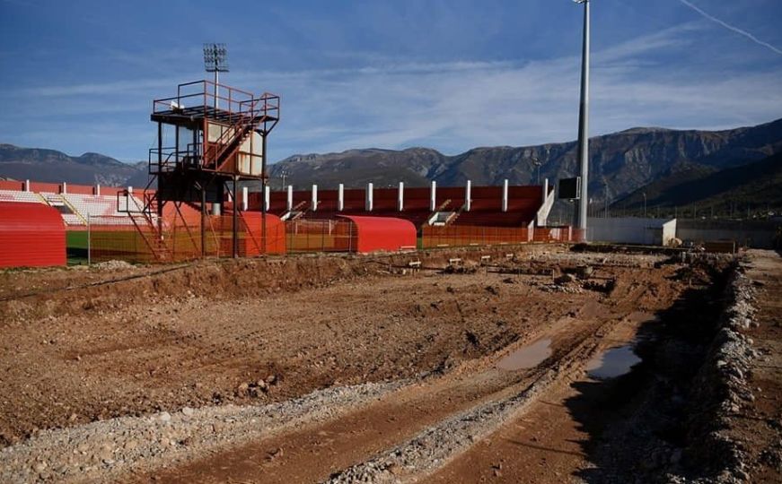 Na stadionu FK Velež gradi se južna tribina: Pogledajte kako bi trebala izgledati i šta sve nudi
