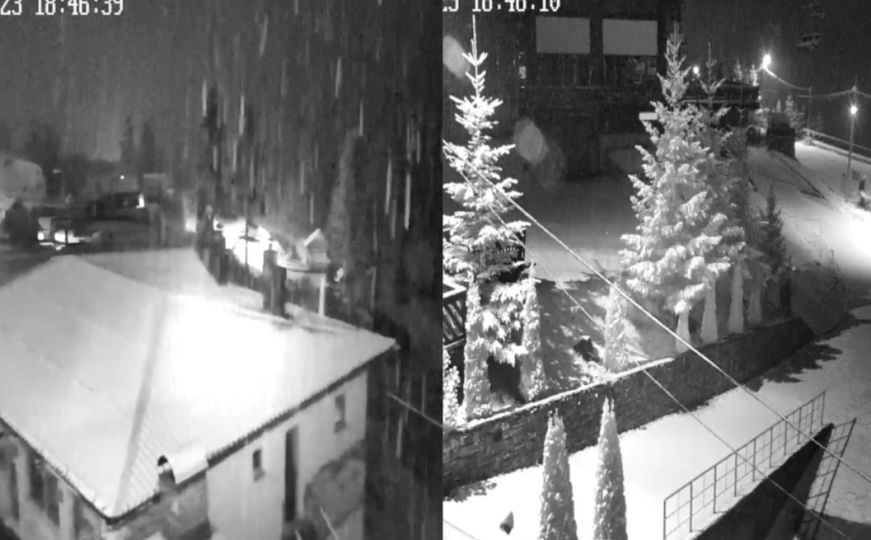 Zimska idila već je počela: I večeras pada snijeg na Vlašiću