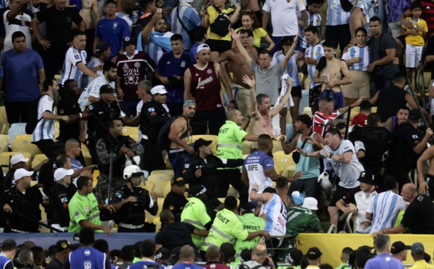 Navijački neredi obilježili duel Brazila i Argentine u Rio de Janeiru