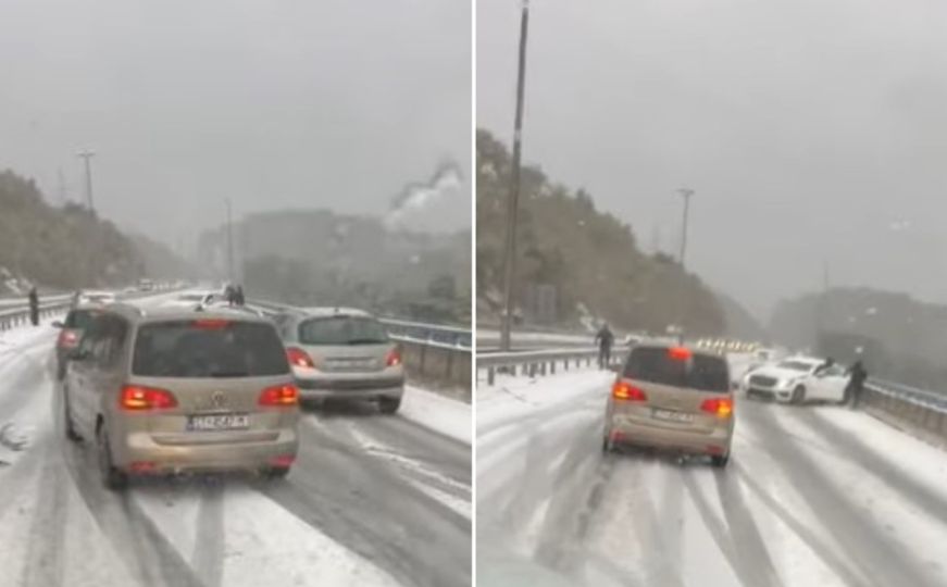 Splićani nisu naučili na snijeg: Zimski uvjeti izazvali haos na cestama