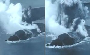 Japan objavio snimak erupcije vulkana na ostrvu Iwo Jima u Tihom okeanu