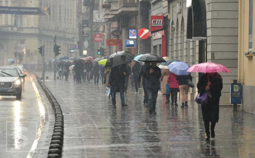 "Budite svjesni": Upaljen žuti meteoalarm za dijelove BiH, meteorolozi upozoravaju na poplave