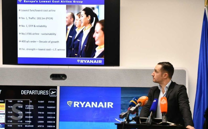 RyanAir stigao u Sarajevo: Od aprila pet novih avionlinija prema ovim evropskim destinacijama
