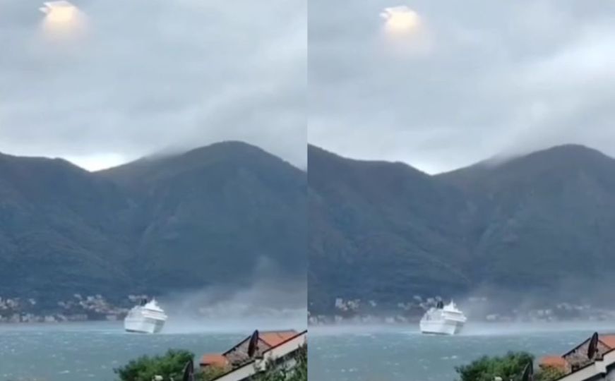 "Užas, samo da se ne prevrne": Pogledajte snimak sa Jadrana, vjetar i valovi bacaju kruzer po moru